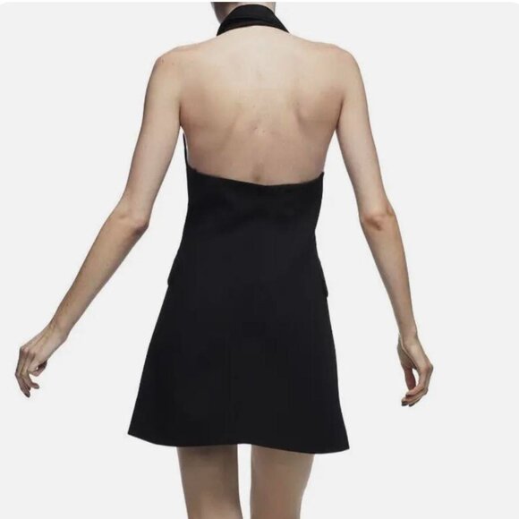 ZARA Black Tuxedo Blazer Dress - Picture 5 of 9